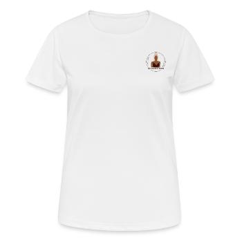 BELLE EN NOIR - Frauen T-Shirt atmungsaktiv - Weiß - Vorne - AI Model Female 172 dark (172cm)