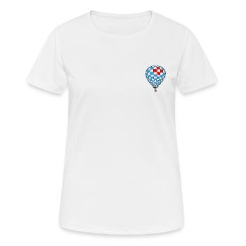 Montgolfière - T-shirt respirant Femme - blanc - Devant - AI Model Female 172 dark (172cm)