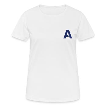 A - T-shirt respirant Femme - blanc - Devant - AI Model Female 172 dark (172cm)