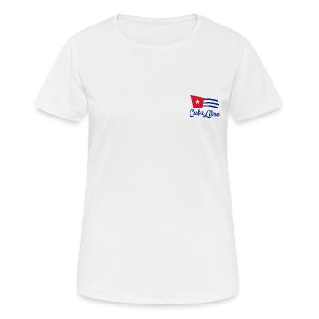 Kuba frei - Frauen T-Shirt atmungsaktiv - Weiß - Vorne - AI Model Female 172 dark (172cm)