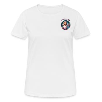 Je suis un Ange - T-shirt respirant Femme - blanc - Devant - AI Model Female 172 dark (172cm)