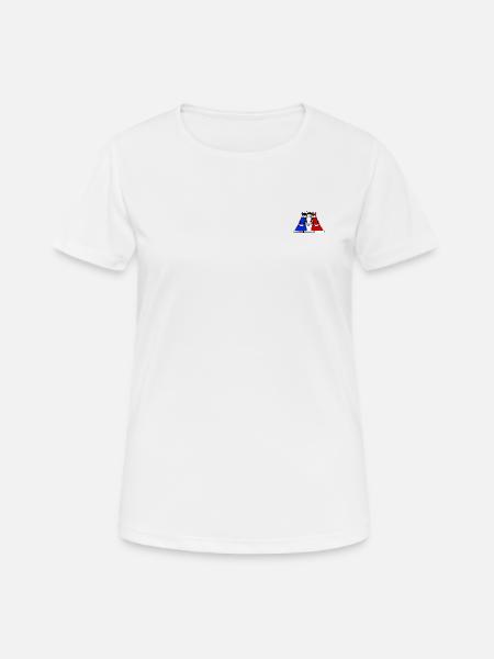 Bleu Blanc Rouge Chevaux - T-shirt respirant Femme - blanc