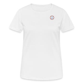 Ancrer dans le nœud - T-shirt respirant Femme - blanc - Devant - AI Model Female 172 dark (172cm)