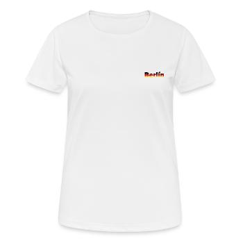 Berlin (Berlin) - Frauen T-Shirt atmungsaktiv - Weiß - Vorne - AI Model Female 172 dark (172cm)