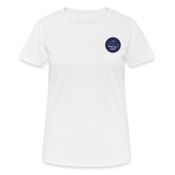 Van Life Travel Patch - T-shirt respirant Femme - blanc - Devant - AI Model Female 172 dark (172cm)