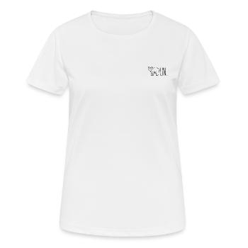 Berlin oder auch BÄRlin. - Frauen T-Shirt atmungsaktiv - Weiß - Vorne - AI Model Female 172 dark (172cm)