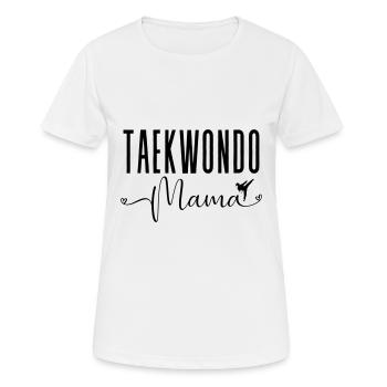 Arts Martiaux Femmes Sport Drôle Taekwondo Mama - T-shirt respirant Femme - blanc - Devant - AI Model Female 172 dark (172cm)