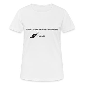 ABC Alarm - Frauen T-Shirt atmungsaktiv - Weiß - Vorne - AI Model Female 172 dark (172cm)