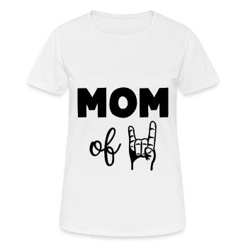 Mom of Two 2 Kids Mom - Women's Breathable T-Shirt - white - Front - AI Model Female 172 dark (172cm)