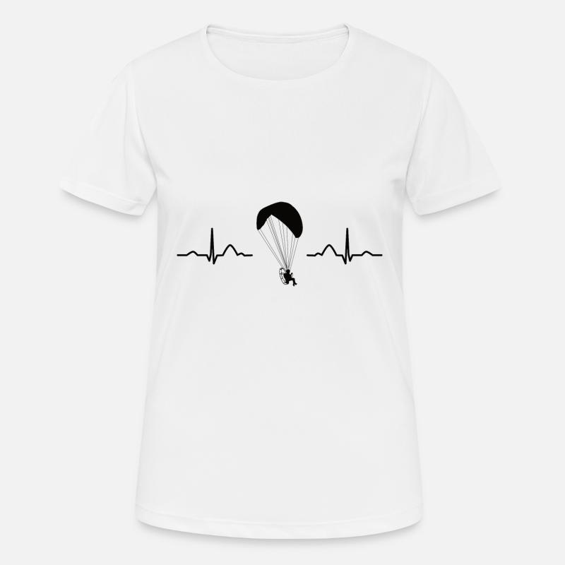 Parapente motorisé Paramoteur Paramoteur - T-shirt respirant Femme - blanc