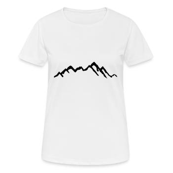 Berg, Berge - Frauen T-Shirt atmungsaktiv - Weiß - Vorne - AI Model Female 172 dark (172cm)
