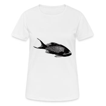 Vintage Korallenrifffisch im Korallenriff - Frauen T-Shirt atmungsaktiv - Weiß - Vorne - AI Model Female 172 dark (172cm)