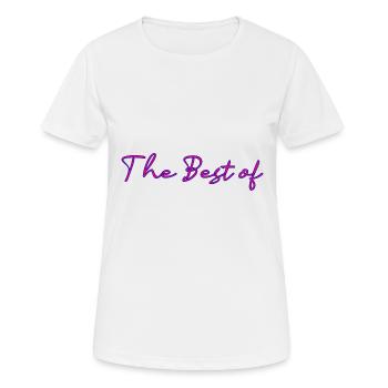 MAÎTRESSE. MAITRE. MERCI. MERCI MAÎTRESSE. MAITRE - T-shirt respirant Femme - blanc - Devant - AI Model Female 172 dark (172cm)