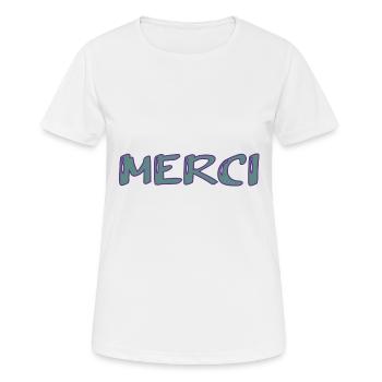 VIELEN DANK. DANKE. VIELEN DANK. JAHRESTAG. GEBURT. - Frauen T-Shirt atmungsaktiv - Weiß - Vorne - AI Model Female 172 dark (172cm)