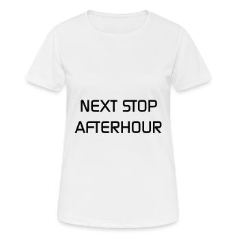 techno - Techno music - afterhour shirt - Frauen T-Shirt atmungsaktiv - Weiß - Vorne - AI Model Female 172 dark (172cm)