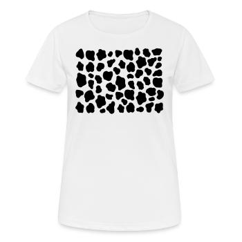 Cow Spots Cow Pattern Cow Spots Dalmatian Fur - Women's Breathable T-Shirt - white - Front - AI Model Female 172 dark (172cm)