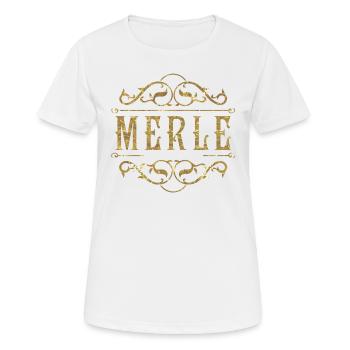 Or Merle - T-shirt respirant Femme - blanc - Devant - AI Model Female 172 dark (172cm)