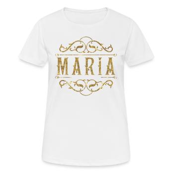 Maria or - T-shirt respirant Femme - blanc - Devant - AI Model Female 172 dark (172cm)