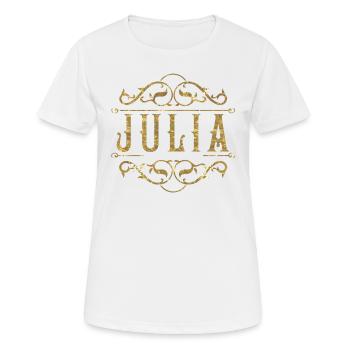 Julia gold - Women's Breathable T-Shirt - white - Front - AI Model Female 172 dark (172cm)