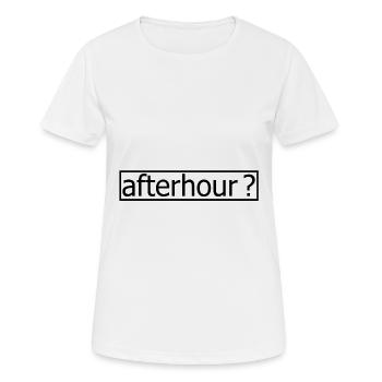 Techno - Techno music - afterhour - Frauen T-Shirt atmungsaktiv - Weiß - Vorne - AI Model Female 172 dark (172cm)