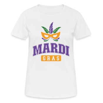 Mardi Gras - Women's Breathable T-Shirt - white - Front - AI Model Female 172 dark (172cm)