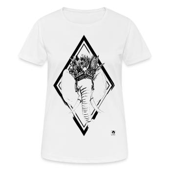 Elephant - Women's Breathable T-Shirt - white - Front - AI Model Female 172 dark (172cm)