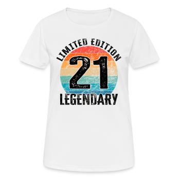 Happy Birthday - 21st birthday - Women's Breathable T-Shirt - white - Front - AI Model Female 172 dark (172cm)