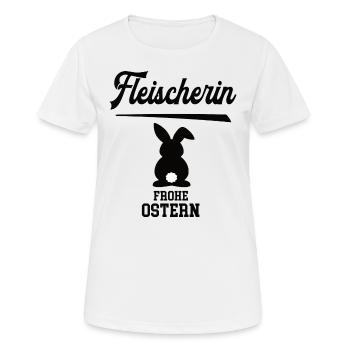 Fleischerin Ostern Geschenk Fleischerei Meisterin - Frauen T-Shirt atmungsaktiv - Weiß - Vorne - AI Model Female 172 dark (172cm)