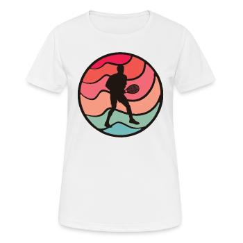 Tennis Player Tennis Game Vintage Tennis Player - Women's Breathable T-Shirt - white - Front - AI Model Female 172 dark (172cm)