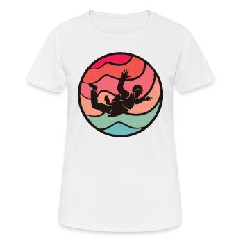Skydiver Fallschirmspringer Skydive Skydiving - Women's Breathable T-Shirt - white - Front - AI Model Female 172 dark (172cm)