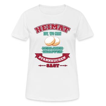 Accueil Crêpes Allemagne De L'Est Dire Les Racines - T-shirt respirant Femme - blanc - Devant - AI Model Female 172 dark (172cm)