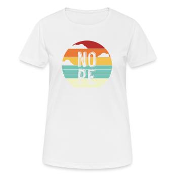 Nope Vintage Saying Retro Irony Funny Humor Cool - Women's Breathable T-Shirt - white - Front - AI Model Female 172 dark (172cm)