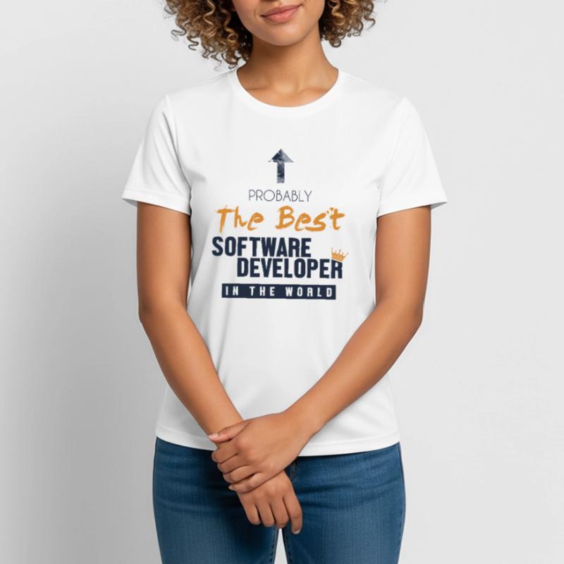 Best Software Developer World Full Stack Software Women's Breathable T-Shirt