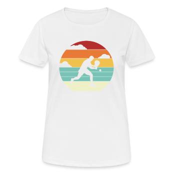 Padel Tennis Platform Tennis Paddleball Padel - Women's Breathable T-Shirt - white - Front - AI Model Female 172 dark (172cm)