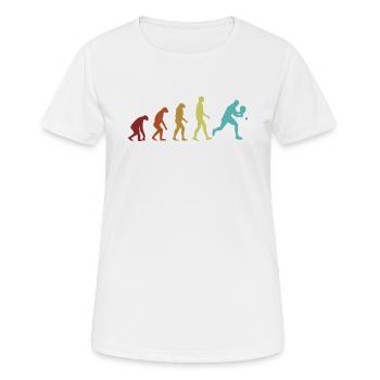 Padel Evolution Platform Tennis Paddleball Padel - Women's Breathable T-Shirt - white - Front - AI Model Female 172 dark (172cm)