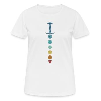 PnP RPG Jeu de rôle Tabletop Maître de jeu Pen - T-shirt respirant Femme - blanc - Devant - AI Model Female 172 dark (172cm)