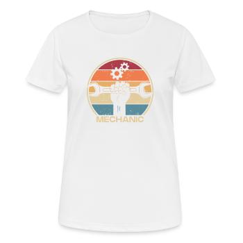 Mécanicien automobile Mécatronicien Vendeur de - T-shirt respirant Femme - blanc - Devant - AI Model Female 172 dark (172cm)