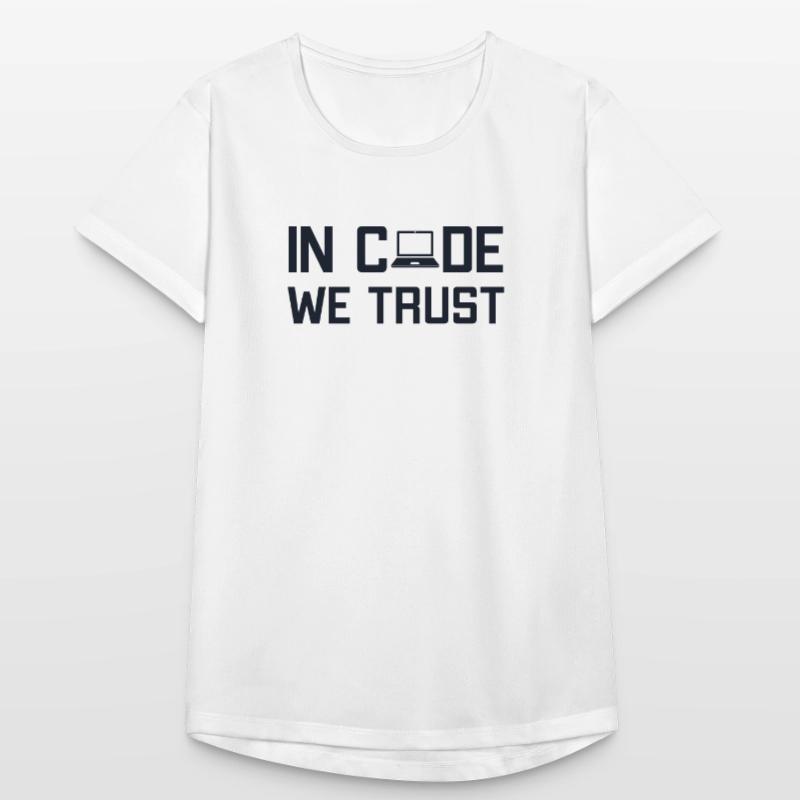 In Code We Trust Softwareingenieur Developer Frauen T-Shirt atmungsaktiv