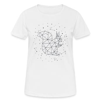 Constellation Squirrel Constellation Squirrel - T-shirt respirant Femme - blanc - Devant - AI Model Female 172 dark (172cm)