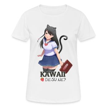 kawaii desu ne? Sweet, wasn't it? - Women's Breathable T-Shirt - white - Front - AI Model Female 172 dark (172cm)