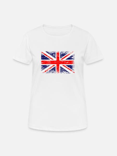 Great Britain British flag flag UK Union Jack - Women's Breathable T-Shirt - white
