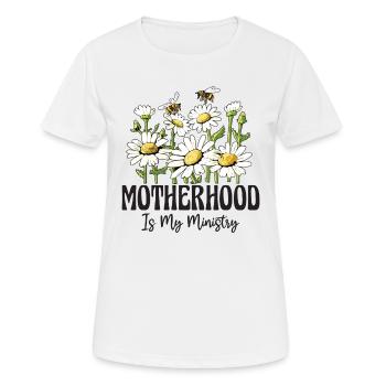 La maternité est mon ministère - T-shirt respirant Femme - blanc - Devant - AI Model Female 172 dark (172cm)