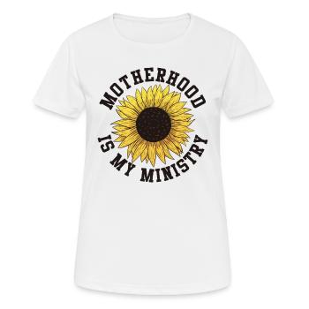 La maternité est mon ministère - T-shirt respirant Femme - blanc - Devant - AI Model Female 172 dark (172cm)
