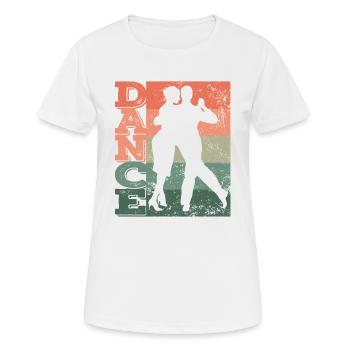 Argentine Tango Dancing Milonga Vals - Women's Breathable T-Shirt - white - Front - AI Model Female 172 dark (172cm)