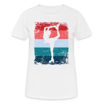 Figure Skating Figure Skating Skating - Women's Breathable T-Shirt - white - Front - AI Model Female 172 dark (172cm)