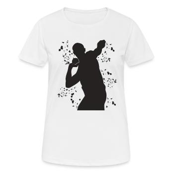 Lanceur de poids Colorsplash Lancer de poids - T-shirt respirant Femme - blanc - Devant - AI Model Female 172 dark (172cm)