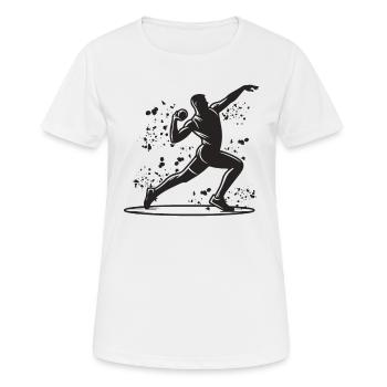 Lanceur de poids Colorsplash Lancer de poids - T-shirt respirant Femme - blanc - Devant - AI Model Female 172 dark (172cm)