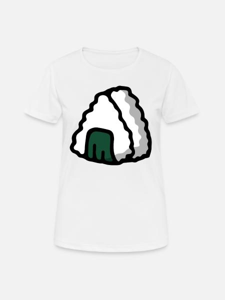 Onigiri Nigiri Sushi - Japanisch Essen japanese - Frauen T-Shirt atmungsaktiv - Weiß
