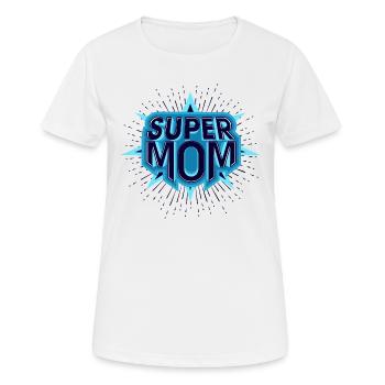 Mutter - Frauen T-Shirt atmungsaktiv - Weiß - Vorne - AI Model Female 172 dark (172cm)
