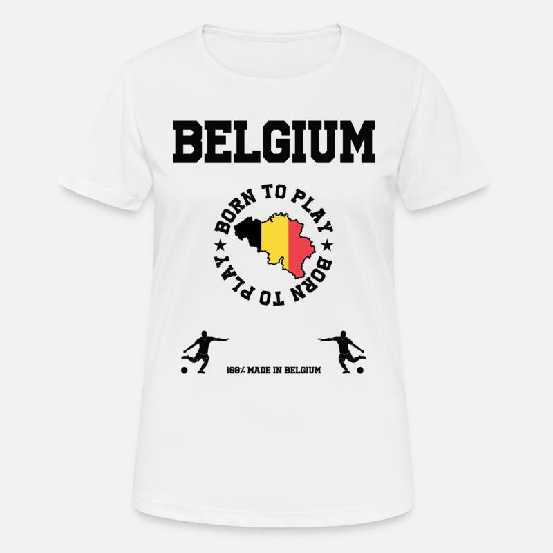 Belgium - Women's Breathable T-Shirt - white